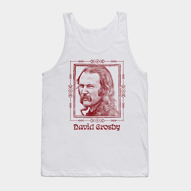 David Crosby //  Retro Faded Style Fan Design Tank Top by DankFutura